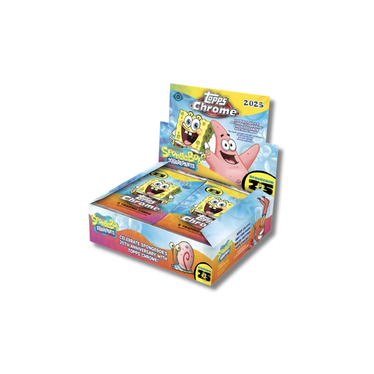 2025 Topps Chrome Spongebob Squarepants 25th Anniversary Hobby Box