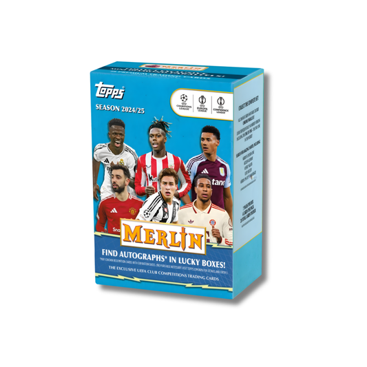 2024/25 Topps UEFA Club Competitions Merlin Chrome Soccer Blaster Box