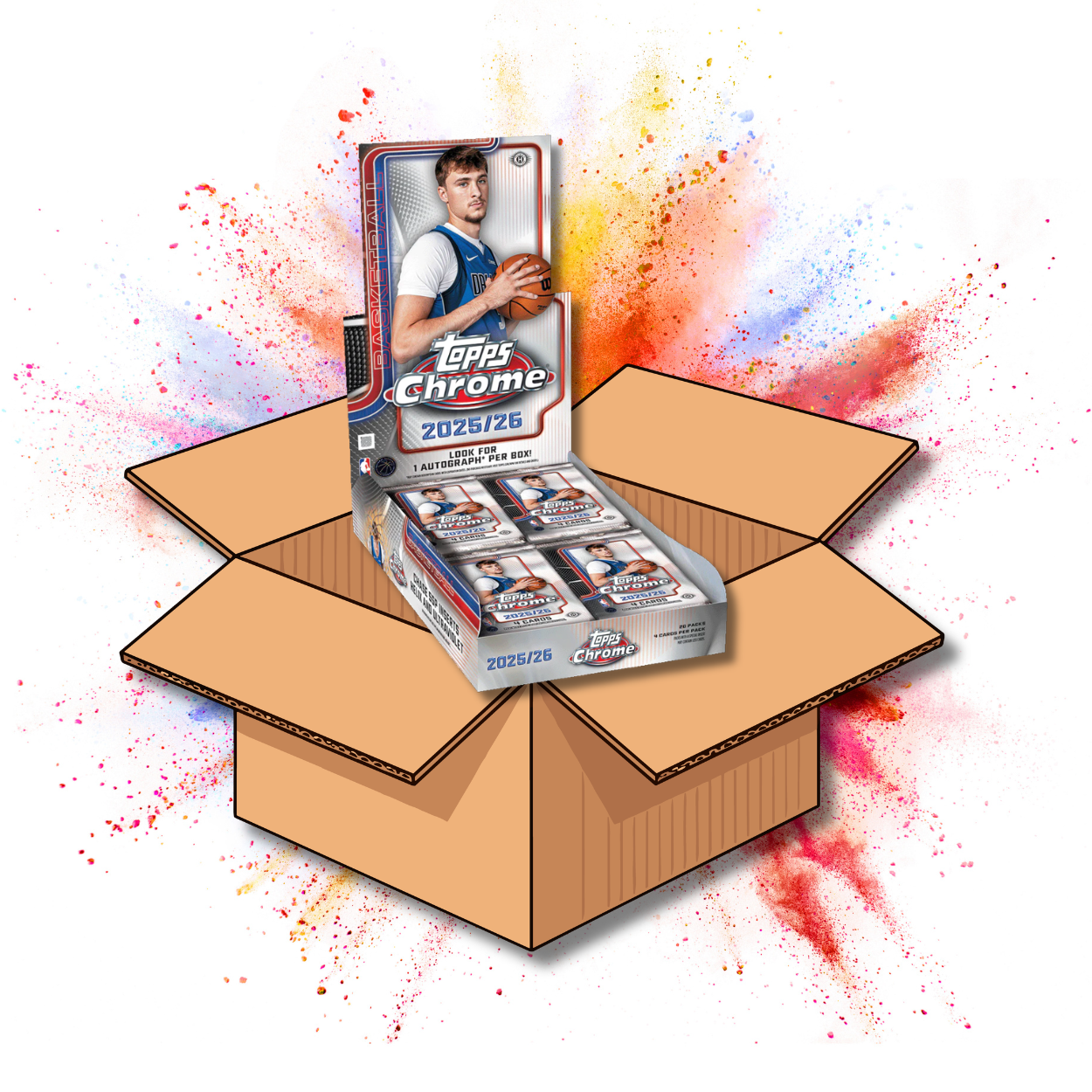 RTB / 1 x 2025/26 Topps Chrome Basketball Hobby Box